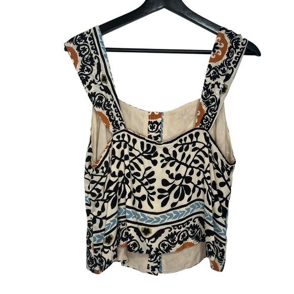 Lost + Wander Oracle Top Womens Large Black Multi Boho Tank - Picture 6 of 9